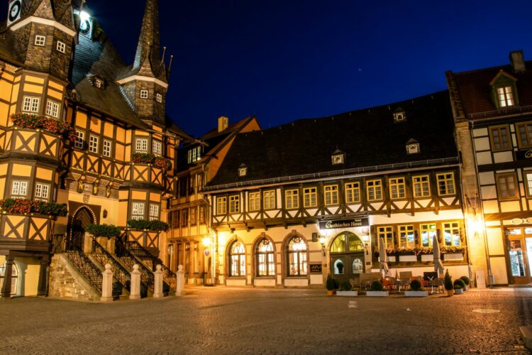 Gothisches Haus Wernigerode mi Blick vom Marktplatz
